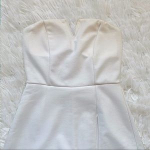 Strapless White Romper